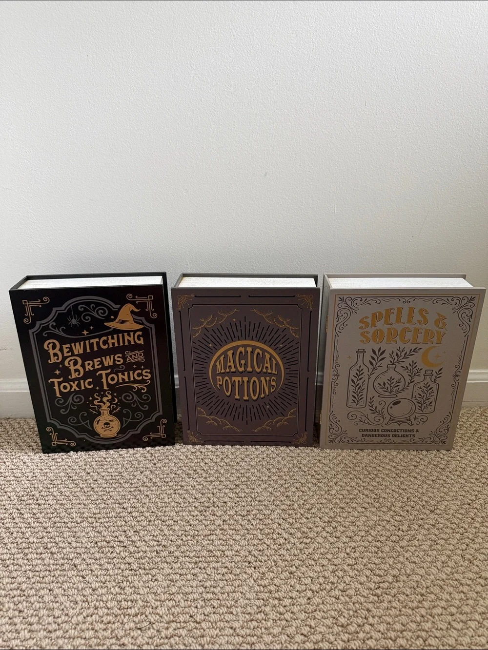 2026 Target Bullseye Playground Halloween Wood Book Decor, Set of 3!